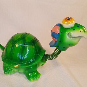 Exhart Green Turtle Porcelain Decoration